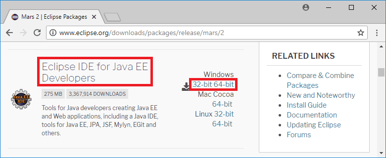 download eclipse for windows 7 32bit