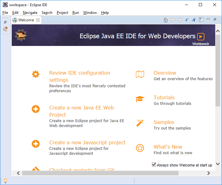 eclipse photon workspace