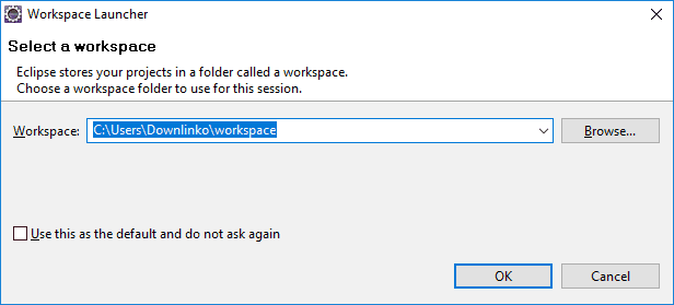 eclipse workspace default location