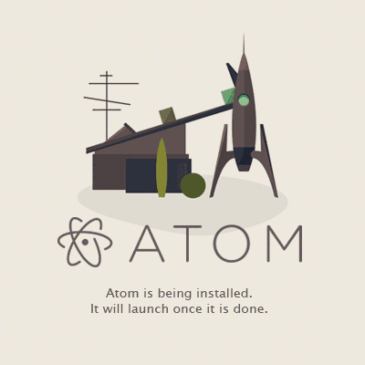 atom installer progress