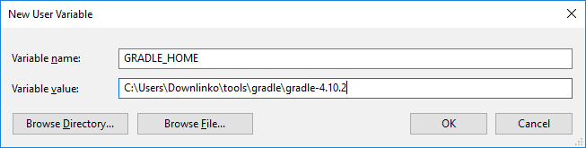 gradle home variable
