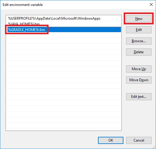 gradle path variable