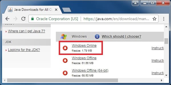 install java 8 windows