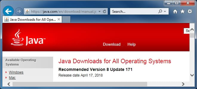 java 1.6 download 64 bit windows 10