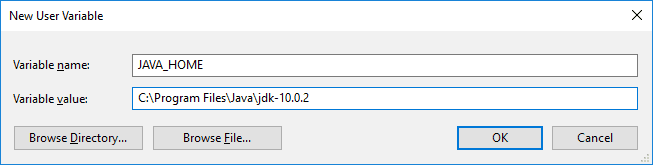jdk 10 home variable