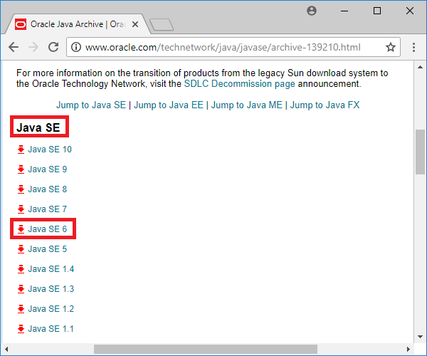 java jdk 6 64bit