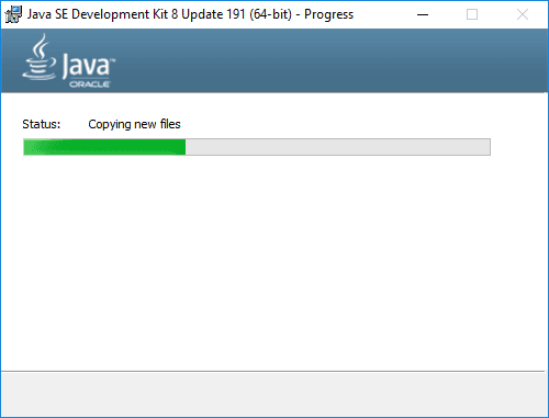 jdk 8 installer progress