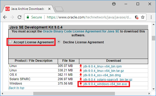 jdk 9 download java se windows binary