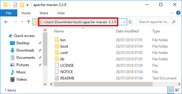 maven 3-3-9 install dir