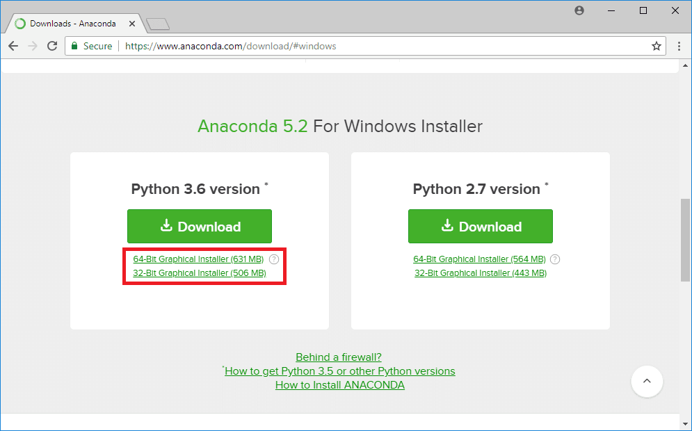 anaconda download graphical installer