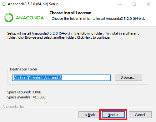 command line to install anaconda ubuntu