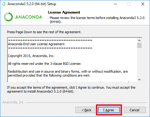 anaconda license agreement