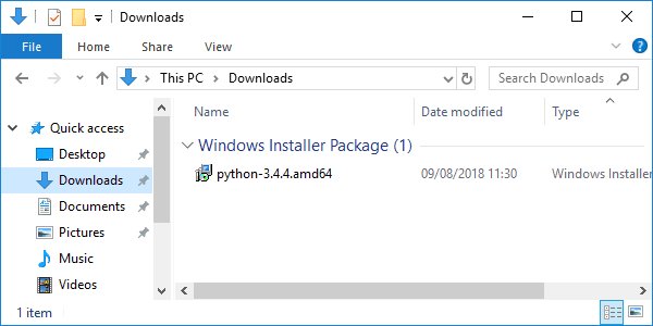 python 3-4-4 downloaded installer