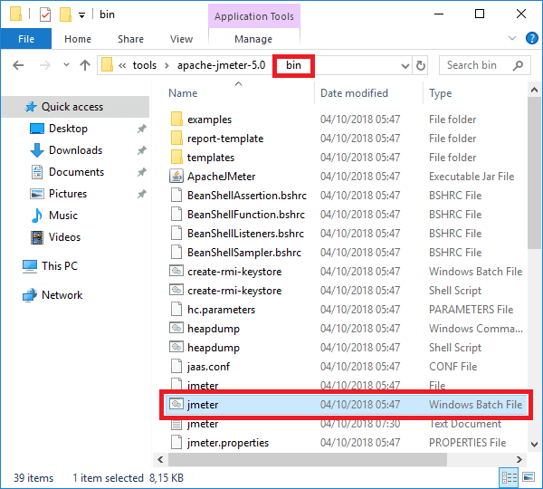 apache jmeter windows batch file