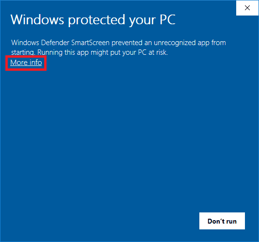 windows defender smartscreen prevent unrecognized app