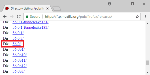 mozilla firefox 56