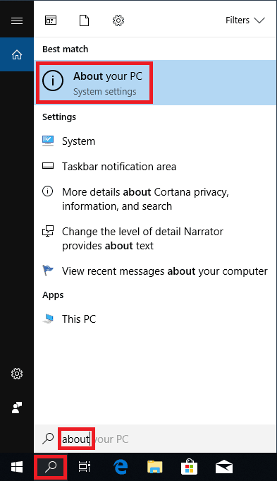 windows 10 about command
