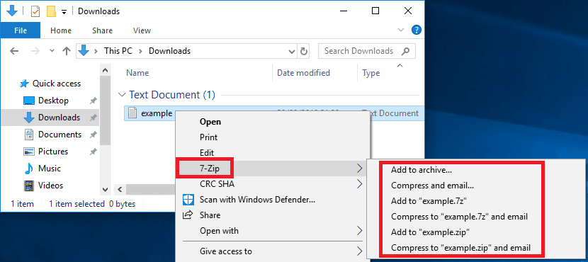 7 Zip Windows 11 Context Menu